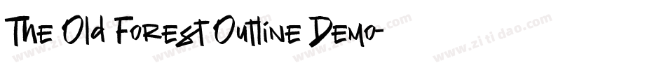 The Old Forest Outline Demo字体转换